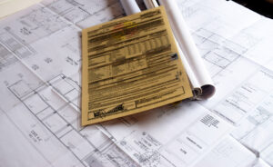 Foto de una licencia de reconocimiento de construcción en bogota