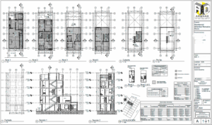 Imagen de unos planos arquitectonicos que se usaron para una licencia de reconocimiento